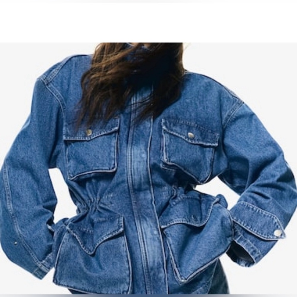 H&M Denim Utility Jacket NWT